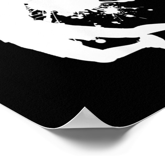 Badminton Badminton Player Mens Squash Shuttle Poster (Ecke)