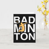 Badminton Badminton Player Sports Hob Karte (Gelbe Blume)