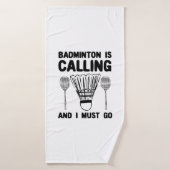 Badminton - Badminton ruft Badehandtuch (Badehandtuch)