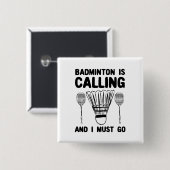 Badminton - Badminton ruft Button (Vorne & Hinten)