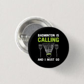 Badminton - Badminton ruft Button (Vorne & Hinten)