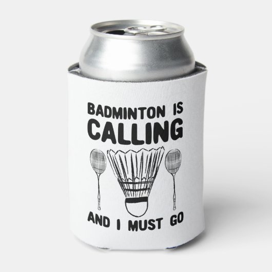 Badminton - Badminton ruft Dosenkühler (Kanne Vorderseite)