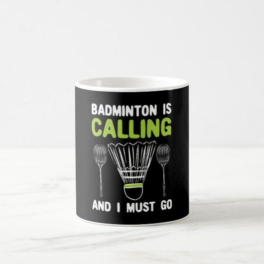 Badminton - Badminton ruft Kaffeetasse (Mittel)