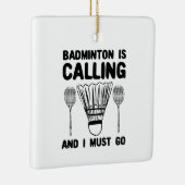 Badminton - Badminton ruft Keramikornament (Rechts)