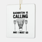 Badminton - Badminton ruft Keramikornament (Links)