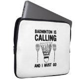 Badminton - Badminton ruft Laptopschutzhülle (Vorne Rechts)