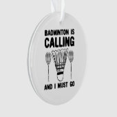 Badminton - Badminton ruft Ornament (Vorderseite)