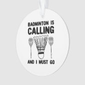 Badminton - Badminton ruft Ornament (Vorderseite)