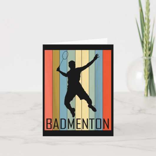 Badminton - Badmintonspieler  Karte (Vorderseite)