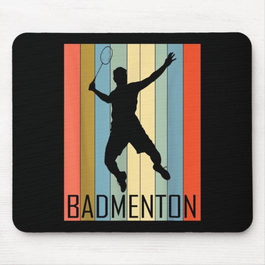 Badminton - Badmintonspieler Mousepad (Vorne)