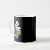Badminton - Badmintonspieler Shuttlecock Federball Kaffeetasse (Vorderseite Links)