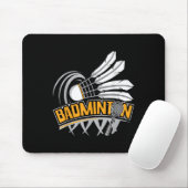 Badminton - Badmintonspieler Shuttlecock Federball Mousepad (Mit Mouse)