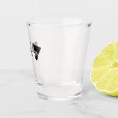 Badminton Ball Heartbeat Schnapsglas (Rechts)