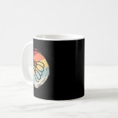 Badminton Ball Vintag 60er 70er Style Design Kaffeetasse (Vorderseite Links)