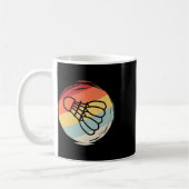 Badminton Ball Vintag 60er 70er Style Design Kaffeetasse (Links)