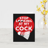 Badminton Battledore Funny Shuttle T Shirt Karte (Gelbe Blume)