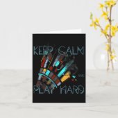 Badminton Behielt Ruhe und Sport Karte (Gelbe Blume)