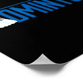 Badminton Birdie Shuttle For Badminton Player Men Poster (Ecke)