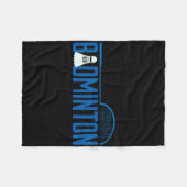 Badminton Birdie Shuttle für Badminton Player Men Fleecedecke (Vorderseite (Horizontal))