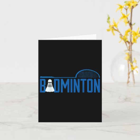 Badminton Birdie Shuttle für Badminton Player Men Karte (Gelbe Blume)