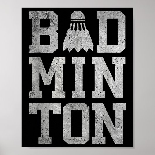 Badminton Birdies Shuttle Badminton Players And Lo Poster (Vorne)