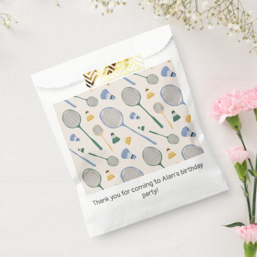 Badminton Birthday Party Geschenktütchen (Versiegelt)