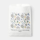 Badminton Birthday Party Geschenktütchen (Vorderseite)