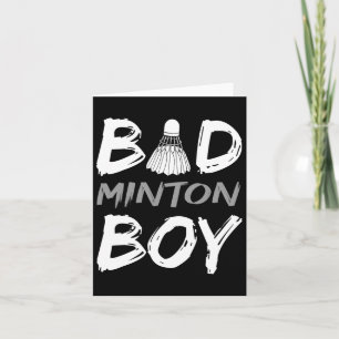 Badminton Boy - Liebe Badminton Bad Minton Boy Men Karte