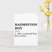 Badminton Boy Noun Definition Shuttle Badminton Pl Karte (Gelbe Blume)