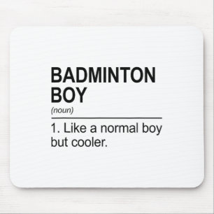 Badminton Boy Noun Definition Shuttle Badminton Pl Mousepad