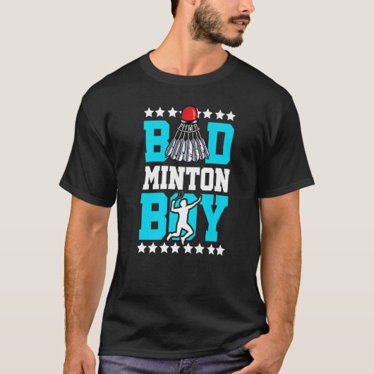 Badminton Boy Noun Definition Shuttlecock Badminto T-Shirt (Vorderseite)