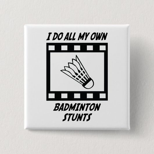 Badminton-Bremsungen Button (Vorderseite)
