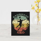 Badminton Bro Not Vintag Badminton Brother Karte (Gelbe Blume)