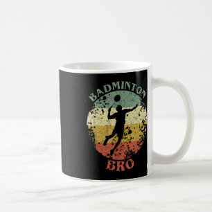 Badminton-Bruder Distressed Vintage Badminton Brud Kaffeetasse