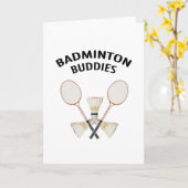 Badminton Buddies Karte (Gelbe Blume)
