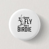 Badminton Button (Vorderseite)