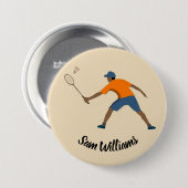 Badminton Button (Vorne & Hinten)
