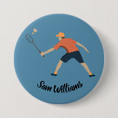 Badminton Button (Vorderseite)
