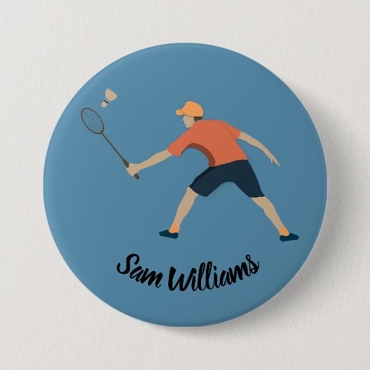 Badminton Button (Vorderseite)