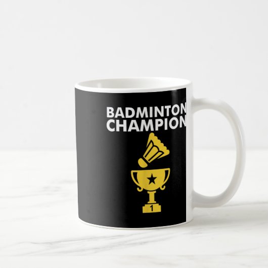 Badminton Champion Birdie Apparel Kaffeetasse (Rechts)