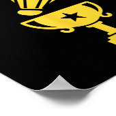 Badminton Champion Birdie Apparel  Poster (Ecke)