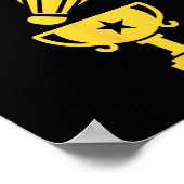 Badminton Champion Birdie Apparel Poster (Ecke)