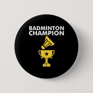 Badminton-Champion-Birdie-Bekleidung Button