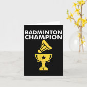 Badminton Champion Birdie Karte (Gelbe Blume)