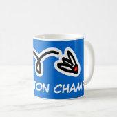 Badminton-Champion für Tasse (VorderseiteRechts)