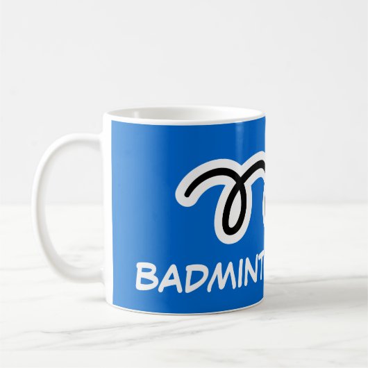 Badminton-Champion für Tasse (Links)