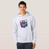 Badminton-Champion Grafik Erwachsener Pullover Hoo (Vorne ganz)