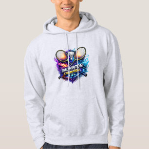 Badminton-Champion Grafik Erwachsener Pullover Hoo