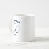 Badminton Champion I Racket I Shuttle I Badminton Kaffeetasse (Vorderseite Links)