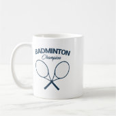Badminton Champion I Racket I Shuttle I Badminton Kaffeetasse (Links)